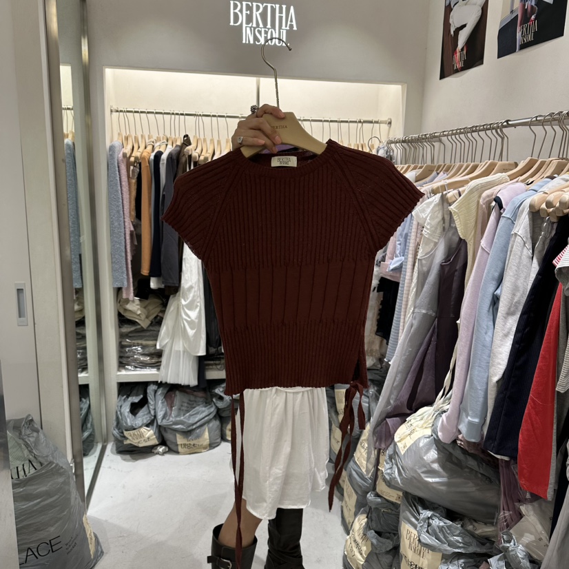 BERTHA韓國東大門代購女裝新品26春夏職業時尚人氣針織衫BERTHA針織衫圖色3