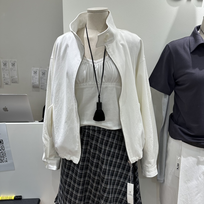 ORE-P韓國東大門直郵女裝新款推薦夾克不含內搭高領棉質ORE夾克圖色1