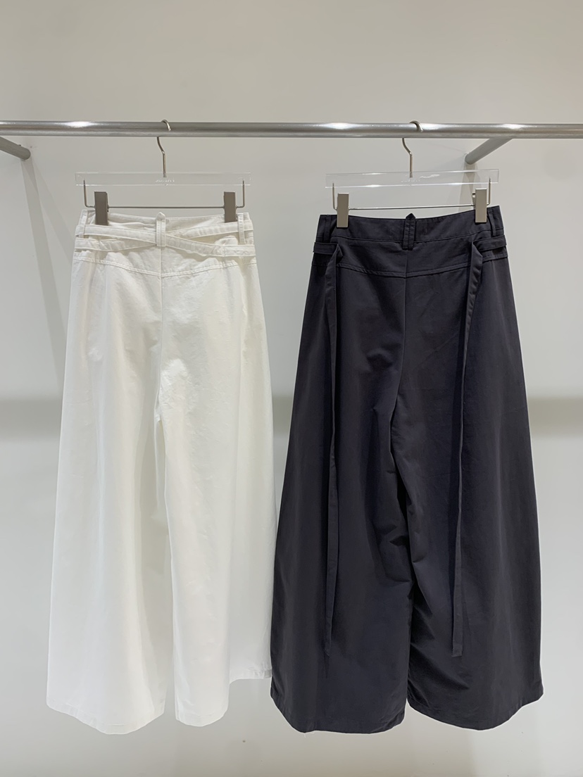 FABRIC韓國東大門直郵女裝新款時尚26春夏休閑休閑褲褶裥FABRIC休閑褲