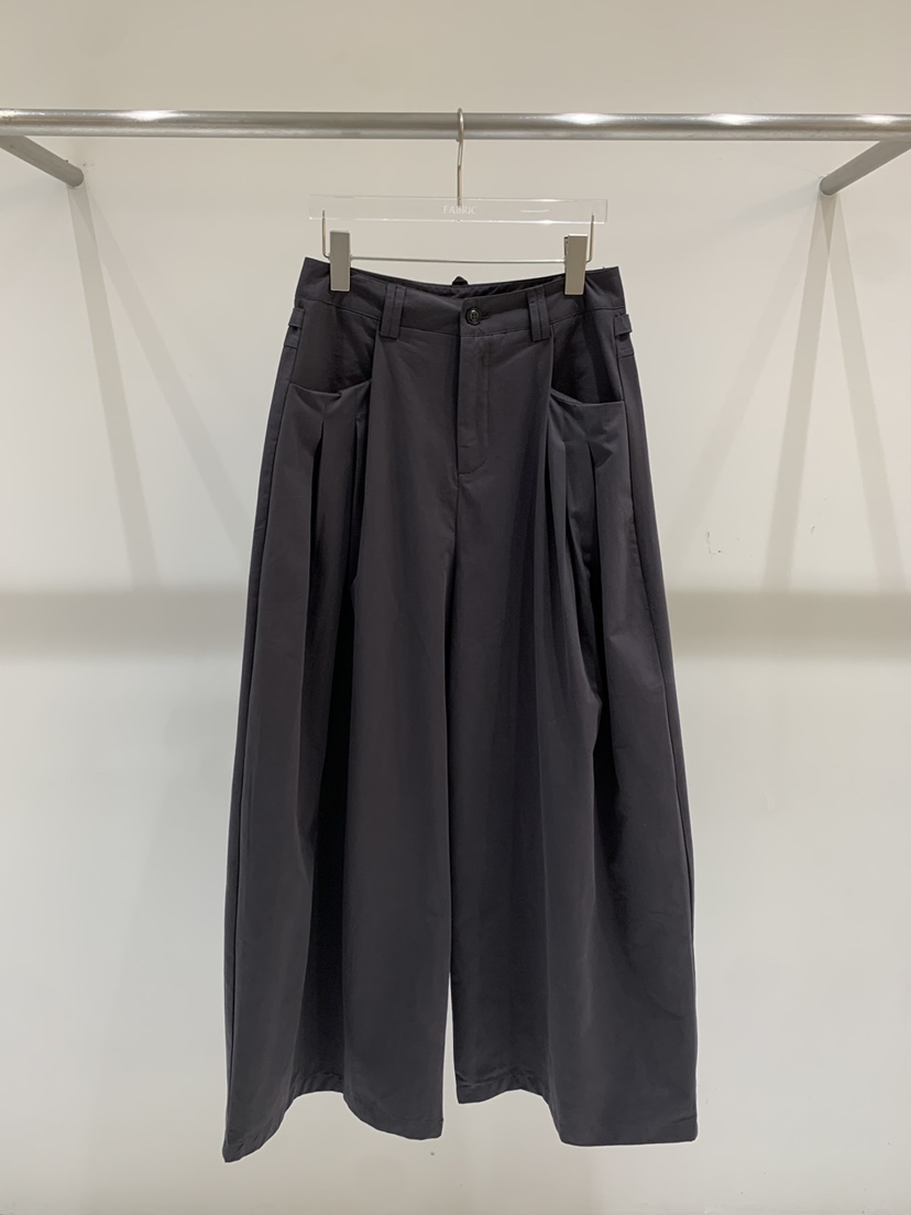 FABRIC韓國東大門直郵女裝新款時尚26春夏休閑休閑褲褶裥FABRIC休閑褲圖色2