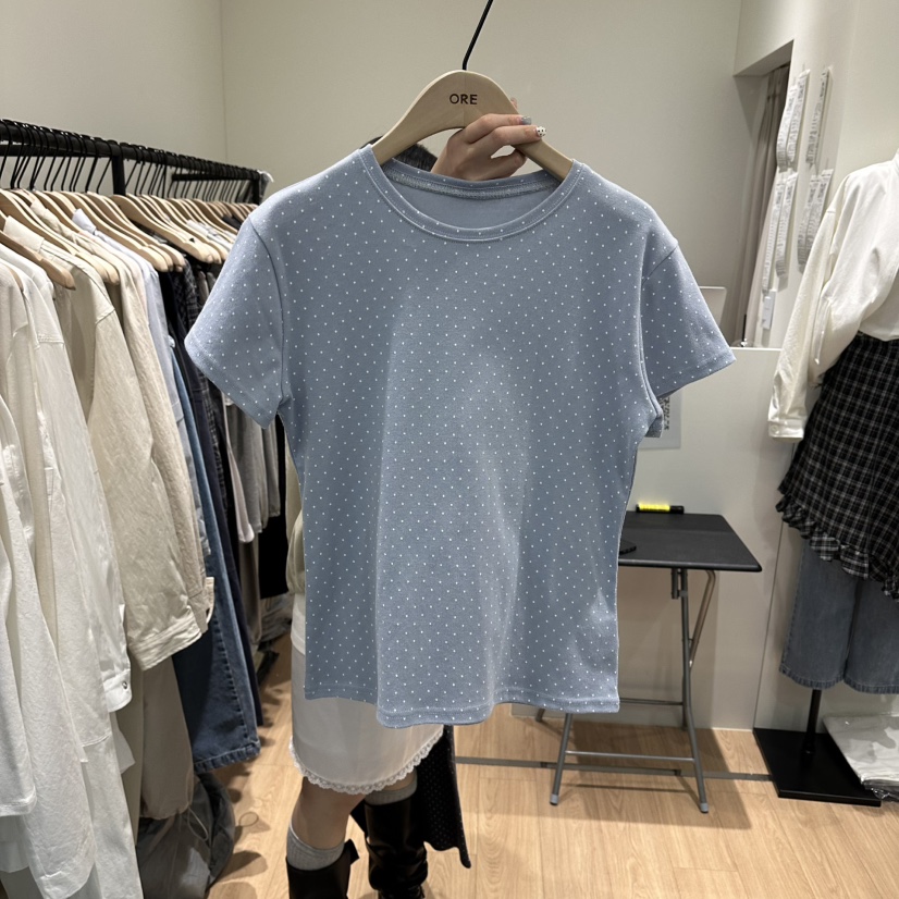 ORE-P韓國東大門直郵女裝新品熱賣人氣職業休閑26春夏T恤ORET恤圖色2