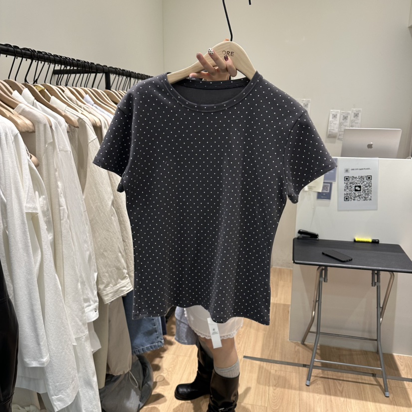 ORE-P韓國東大門直郵女裝新品熱賣人氣職業休閑26春夏T恤ORET恤圖色3