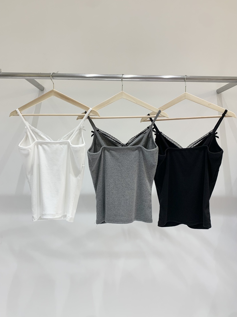 FABRIC韓國東大門直郵女士新品26春夏休閑熱賣吊帶背心蕾絲FABRIC吊帶/背心