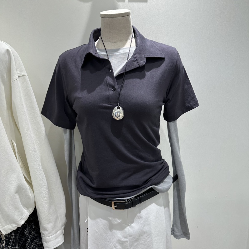 ORE-P韓國東大門直郵女裝新款休閑熱賣推薦26春夏T恤不含內搭ORET恤圖色3