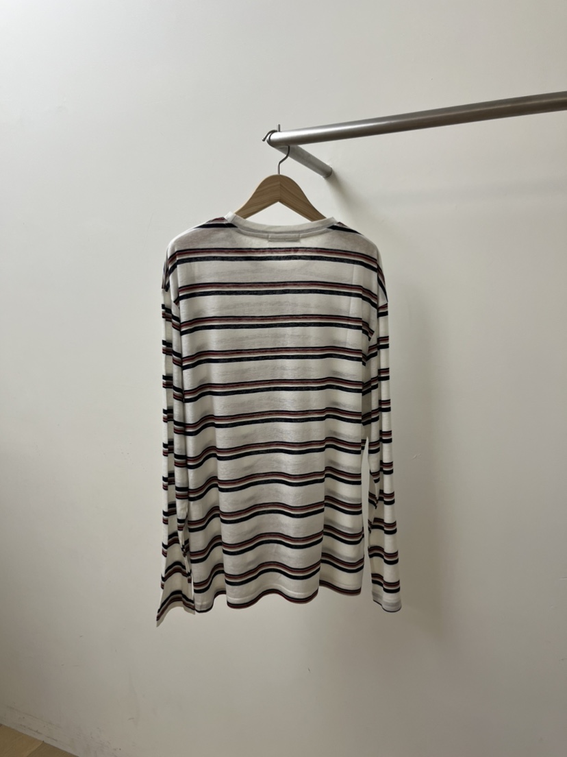 BLENDING-p韓國直郵實拍女裝新品時尚職業人氣長袖T恤條紋BLENDING-p長袖T恤