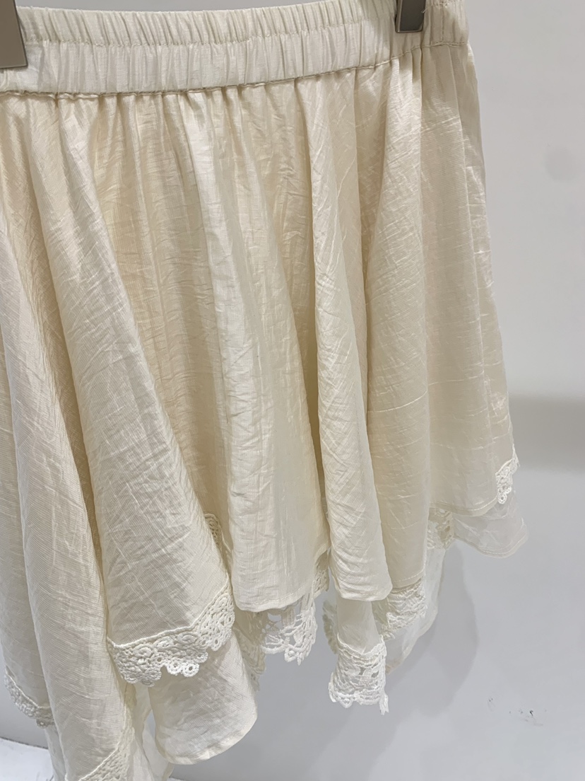 FABRIC韓國直郵女裝新品休閑時尚26春夏推薦職業短裙蕾絲FABRIC短裙