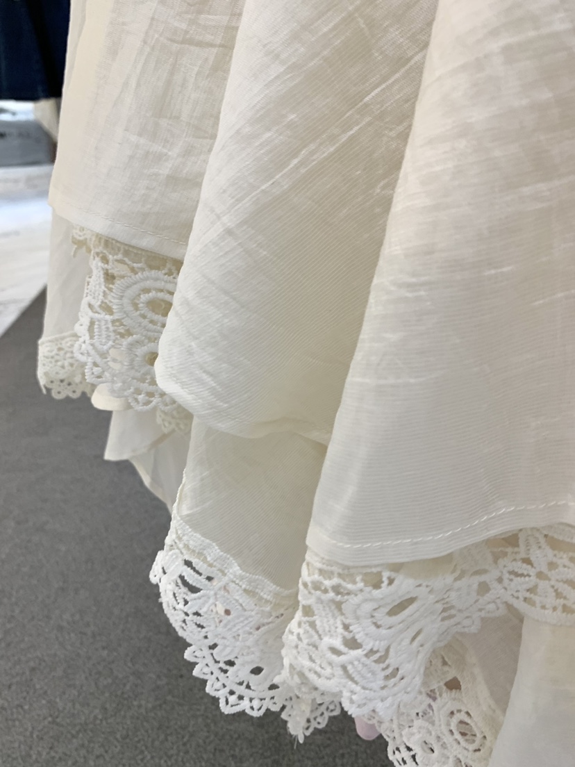 FABRIC韓國直郵女裝新品休閑時尚26春夏推薦職業短裙蕾絲FABRIC短裙