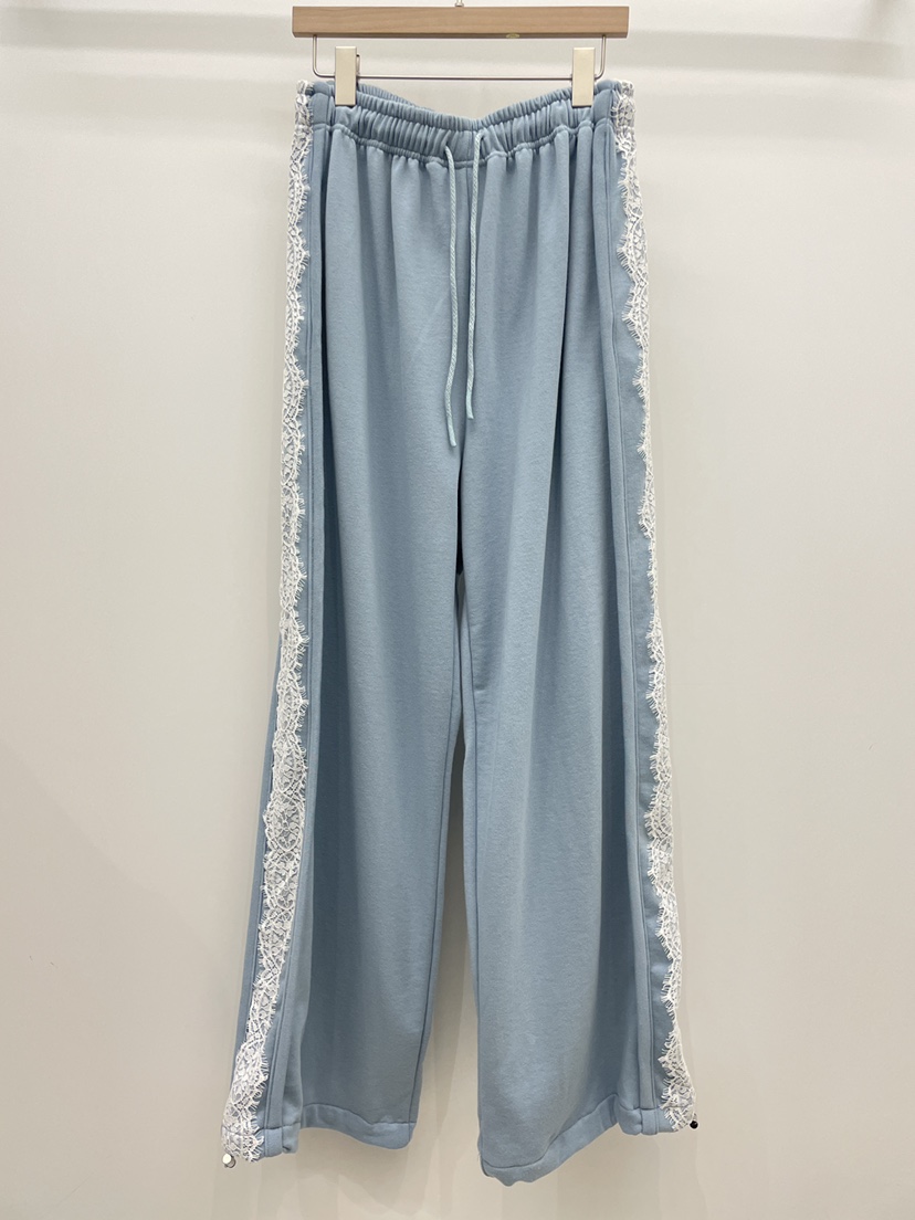 NYLON韓國東大門代購女士新款休閑推薦人氣26春夏休閑褲蕾絲NYLON休閑褲圖色3