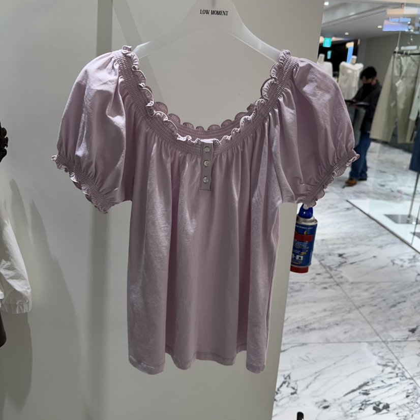 LOW MOMENT韓國東大門直郵女士新品26春夏推薦襯衫蕾絲衫LOW MOMENT襯衫/蕾絲衫圖色1
