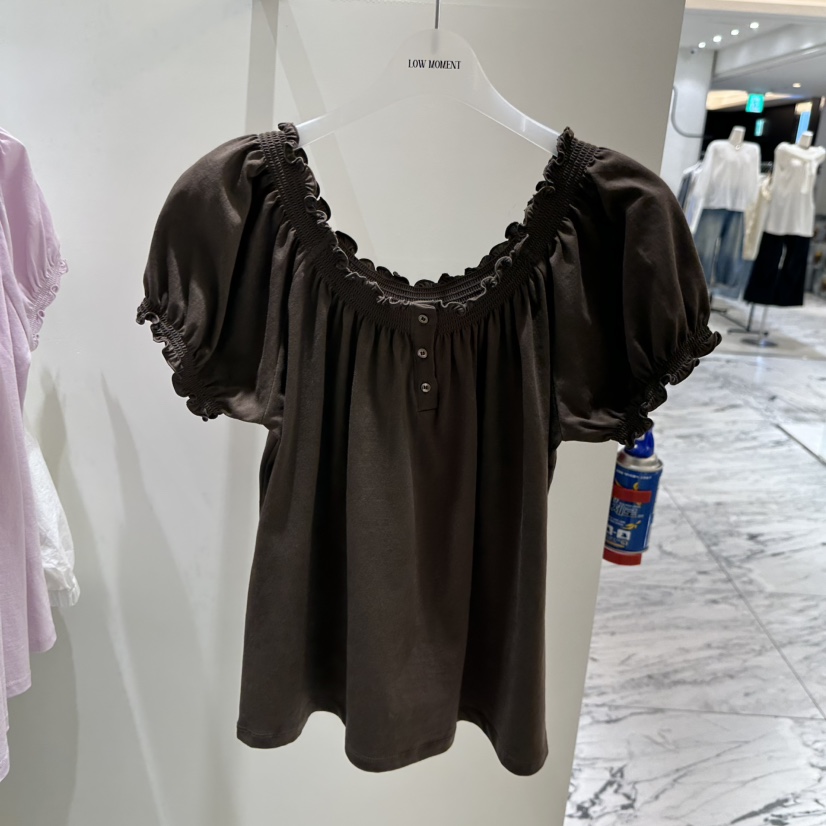 LOW MOMENT韓國東大門直郵女士新品26春夏推薦襯衫蕾絲衫LOW MOMENT襯衫/蕾絲衫圖色2