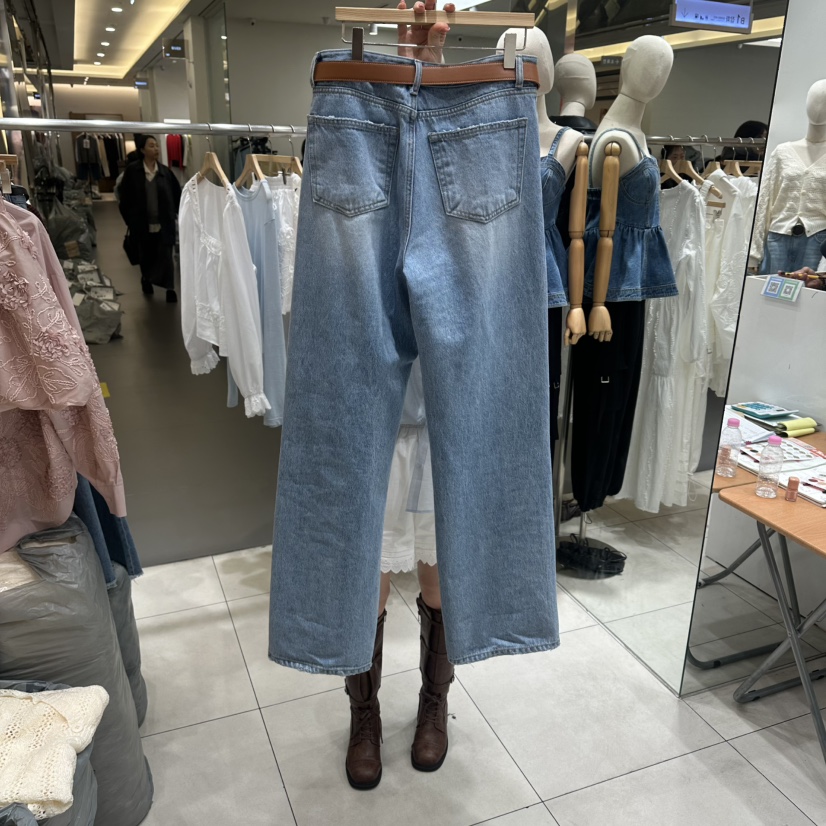 XPARTY韓國東大門代購女士新品休閑人氣熱賣牛仔褲不含腰帶XPARTY牛仔褲