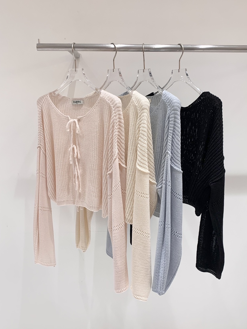 FABRIC韓國東大門代購女士新品時尚職業熱賣26春夏針織衫FABRIC針織衫