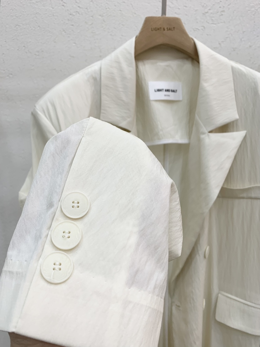 LIGHT AND SALT韓國直郵女士新款推薦職業長款風衣雙層LIGHT AND SALT長款風衣