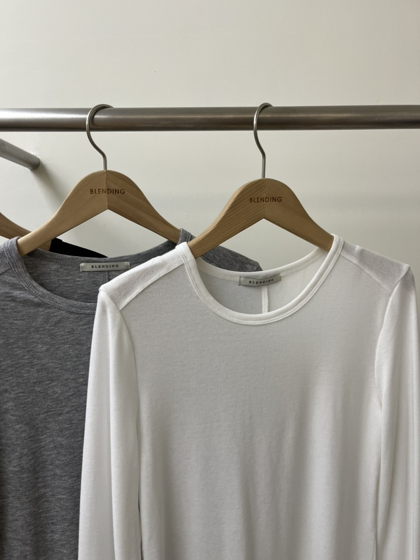 BLENDING-p韓國直郵女裝新品推薦熱賣人氣休閑職業長袖T恤BLENDING-p長袖T恤