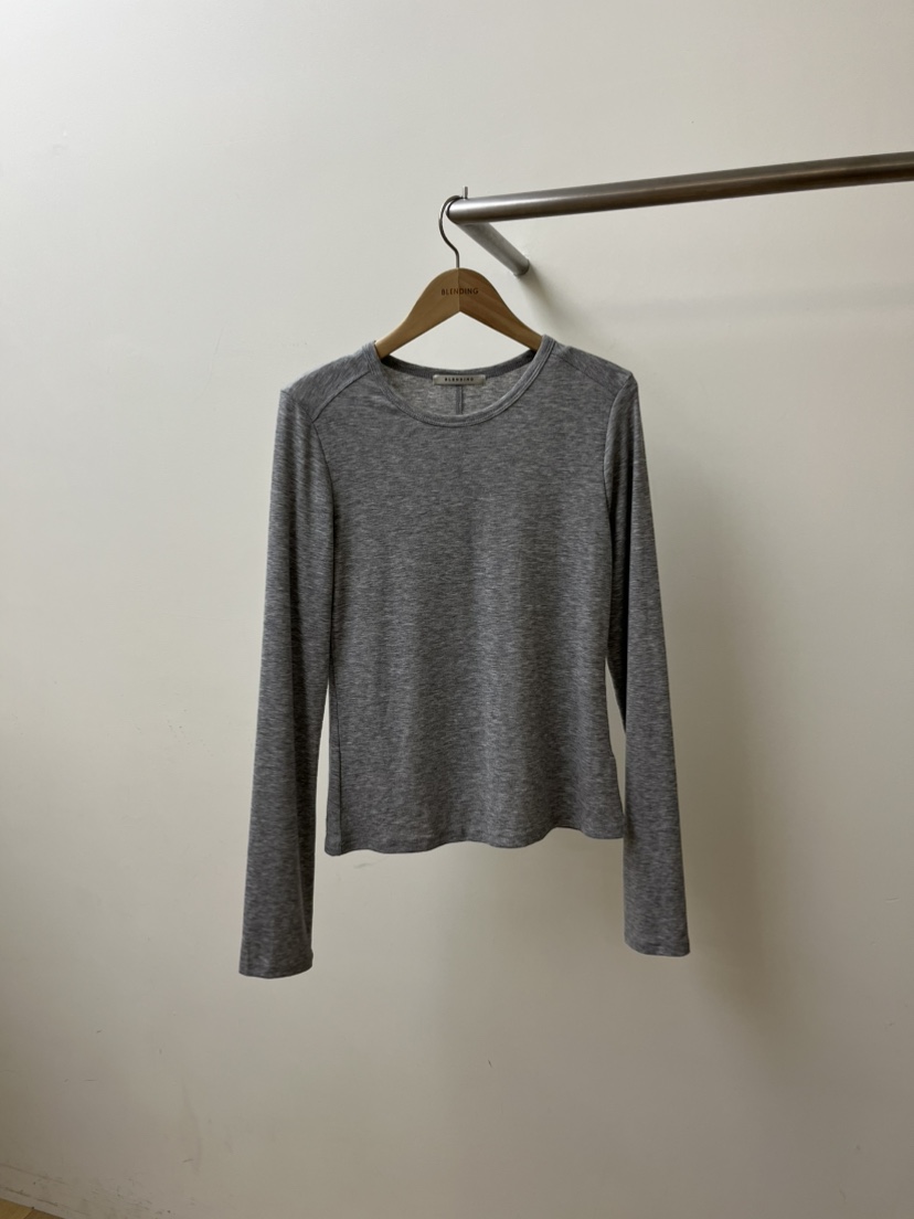 BLENDING-p韓國直郵女裝新品推薦熱賣人氣休閑職業長袖T恤BLENDING-p長袖T恤圖色2