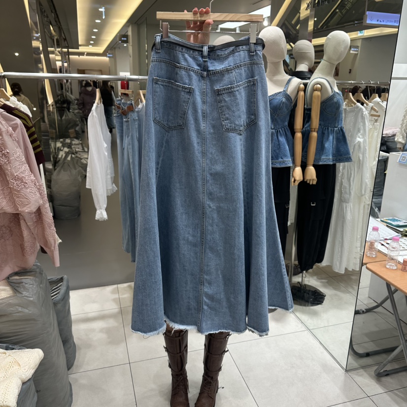 XPARTY韓國東大門代購女裝新款時尚26春夏職業長裙不含腰帶XPARTY長裙