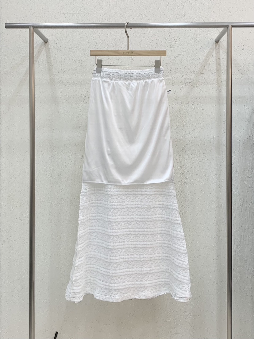 LIGHT AND SALT韓國東大門代購女士新品人氣時尚長裙蕾絲LIGHT AND SALT長裙