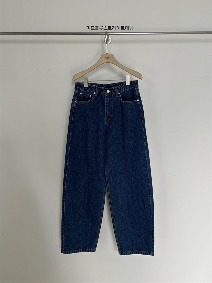 VERGAMOT韓國直郵實拍女裝新品26春夏職業牛仔褲直筒牛仔VERGAMOT牛仔褲圖色1