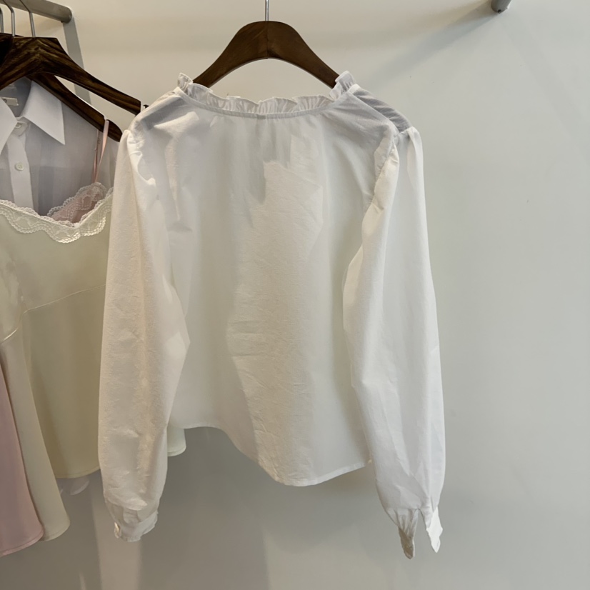 AGO韓國代購女士新款人氣熱賣26春夏休閑時尚職業襯衫蕾絲衫AGO襯衫/蕾絲衫