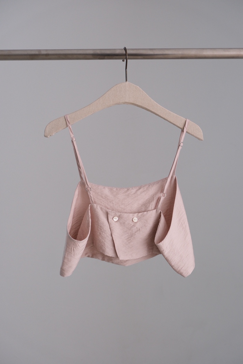 SORBET/FLAT WHITE韓國直郵女士新品休閑職業真品吊帶背心SORBET/FLAT WHITE吊帶/背心