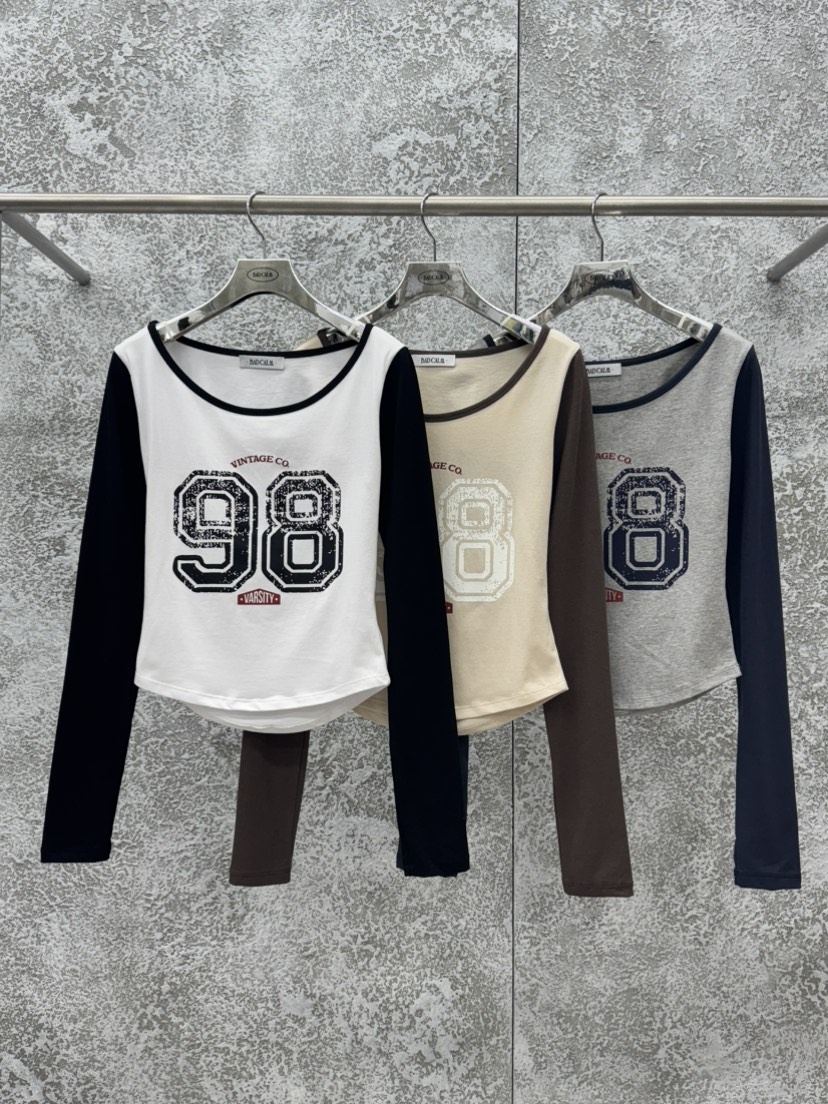 BADCALM東大門直郵女士新款26春夏人氣真品推薦職業長袖T恤BADCALM長袖T恤