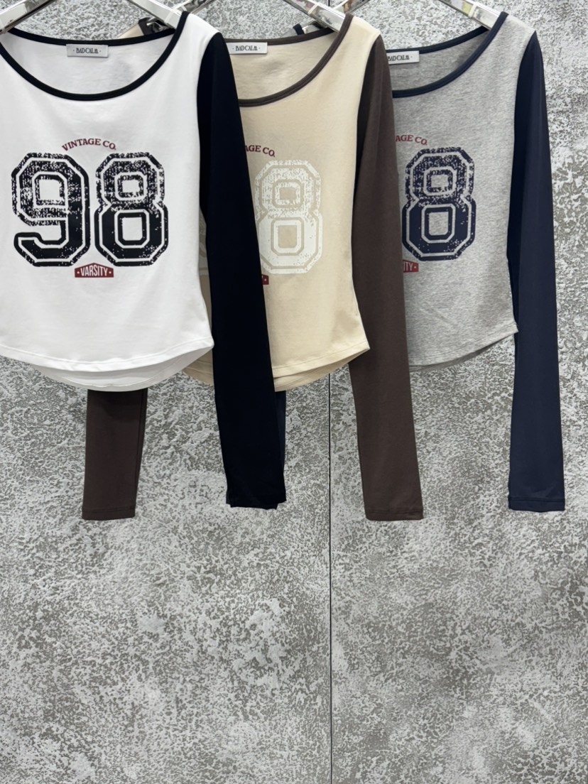 BADCALM東大門直郵女士新款26春夏人氣真品推薦職業長袖T恤BADCALM長袖T恤