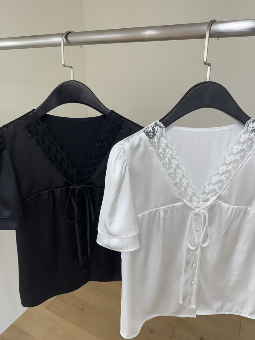 BLACK PIG韓國代購女裝新品真品26春夏推薦襯衫蕾絲衫蕾絲VIVIAN_LEE襯衫/蕾絲衫