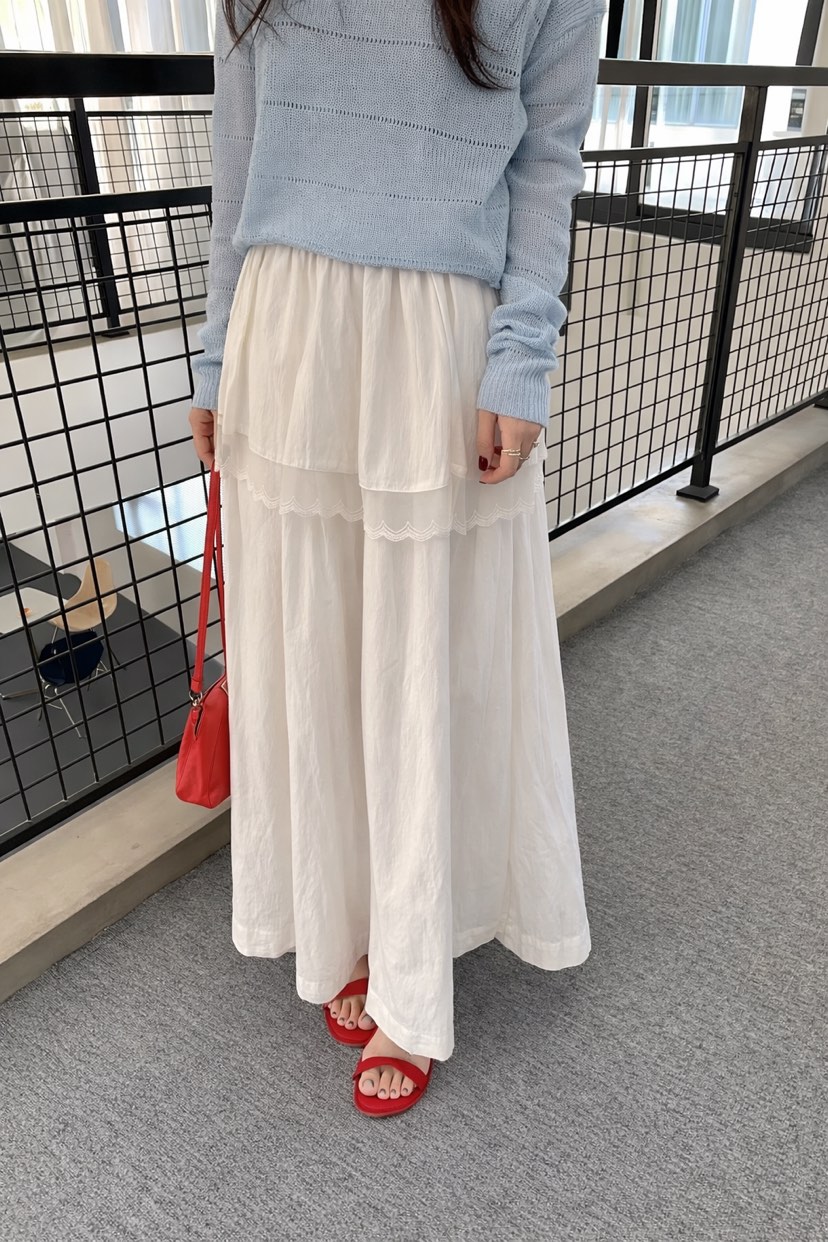 CORAL韓國直郵女裝新品26春夏職業真品時尚推薦熱賣休閑長裙CORAL長裙