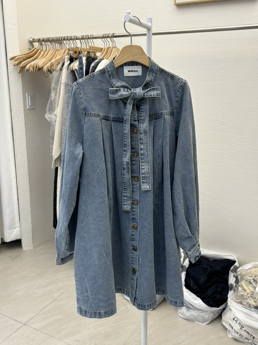 MILK TEA韓國直郵女士新品推薦真品人氣熱賣休閑職業連衣裙MILK TEA連衣裙圖色1