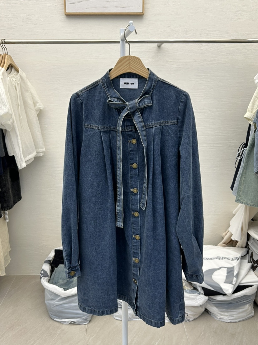 MILK TEA韓國直郵女士新品推薦真品人氣熱賣休閑職業連衣裙MILK TEA連衣裙圖色2