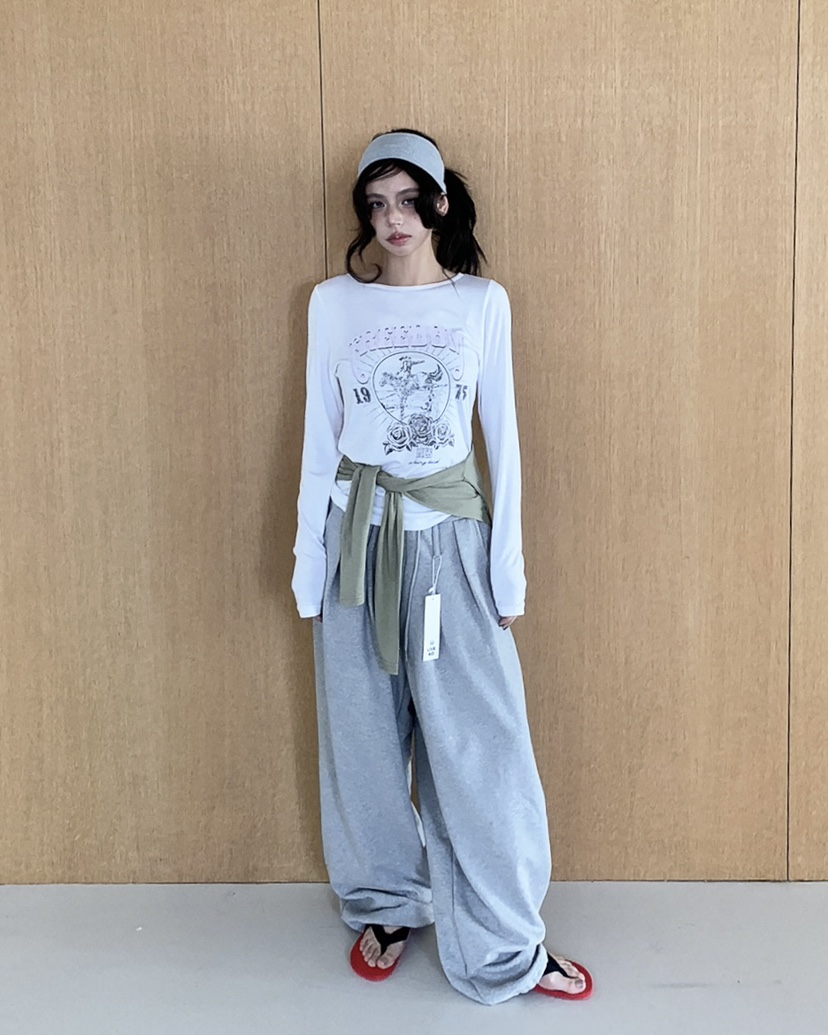 LIVE AID-P東大門代購女士新品真品職業時尚人氣長袖T恤LIVE AID-P長袖T恤