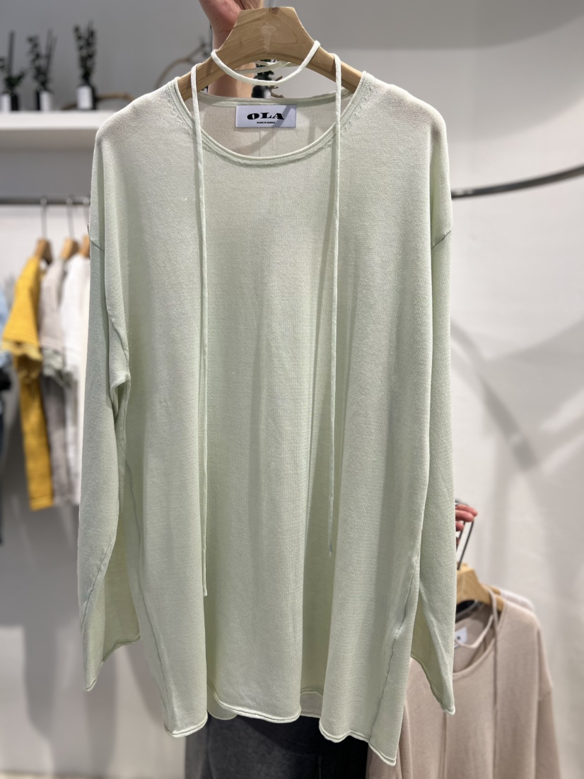 OLA韓國直郵女裝新品26春夏真品休閑熱賣推薦針織衫含腰繩mellor/OLA針織衫圖色2