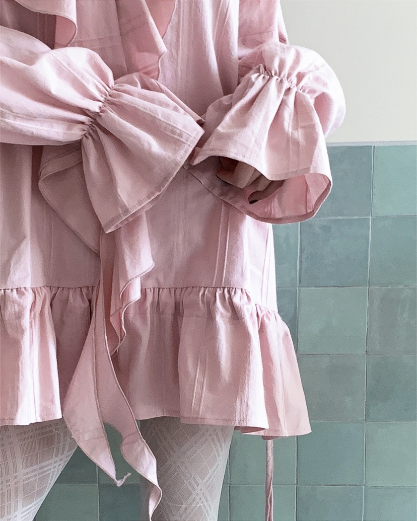 LIVE AID-P東大門實拍女裝新品人氣休閑26春夏襯衫蕾絲衫LIVE AID-P襯衫/蕾絲衫