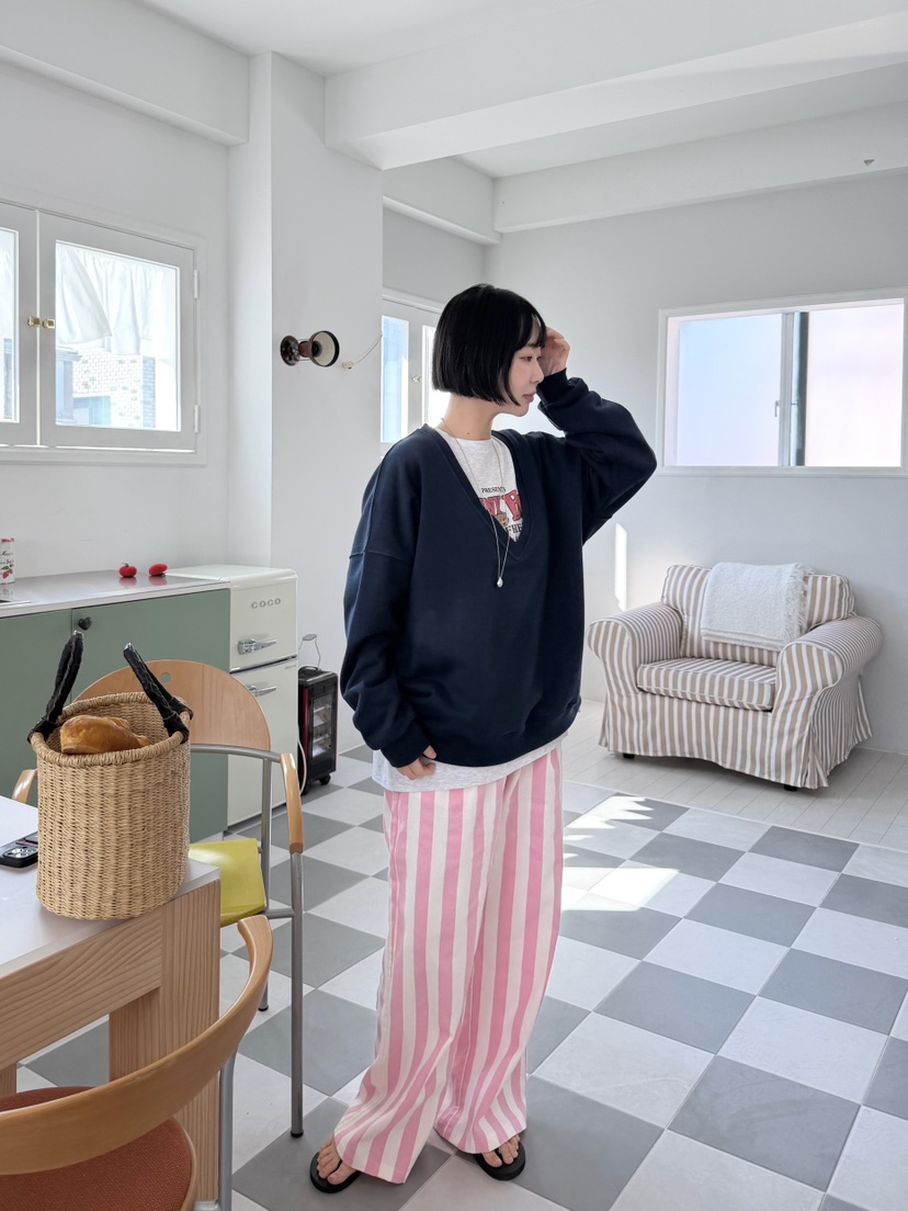 THE LINE-Q韓國代購女士新款人氣休閑熱賣推薦26春夏休閑褲THE LINE-Q休閑褲