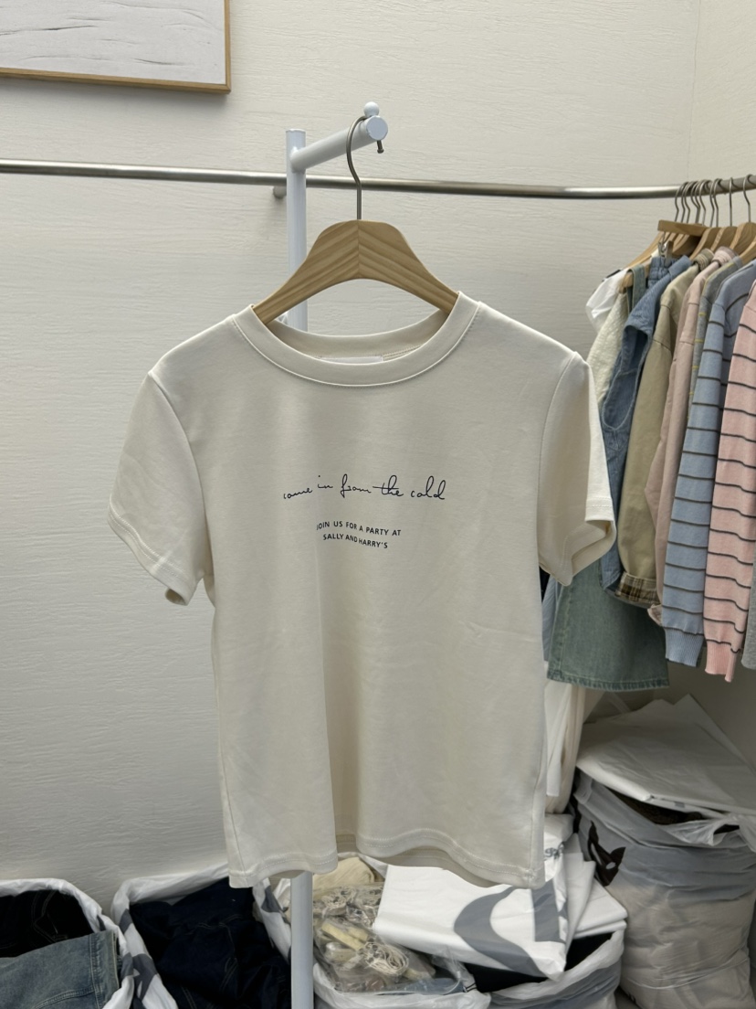 MILK TEA韓國直郵女士新品熱賣職業26春夏休閑真品推薦T恤MILK TEAT恤圖色1