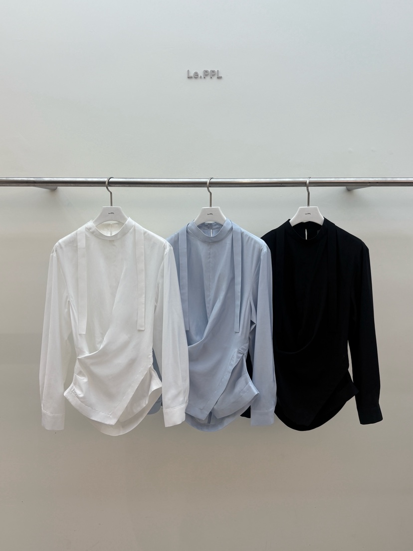 LE-PPL東大門直郵女士新品休閑職業推薦真品時尚襯衫蕾絲衫LE-PPL襯衫/蕾絲衫圖色3左三色