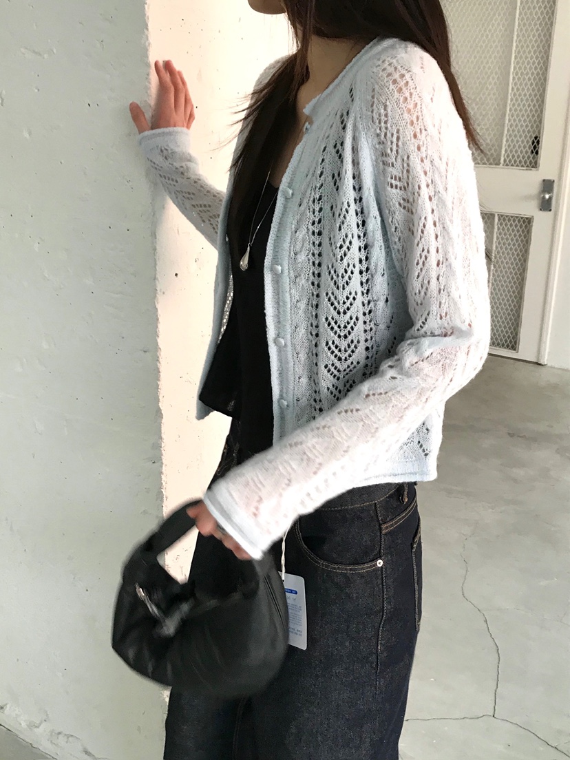 ESCHER東大門實拍女士新款休閑推薦26春夏針織衫馬海毛圍巾ESCHER針織衫