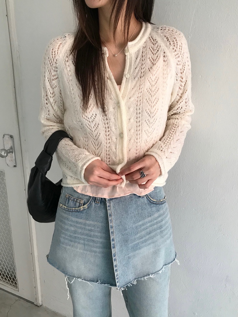 ESCHER東大門實拍女士新款休閑推薦26春夏針織衫馬海毛圍巾ESCHER針織衫