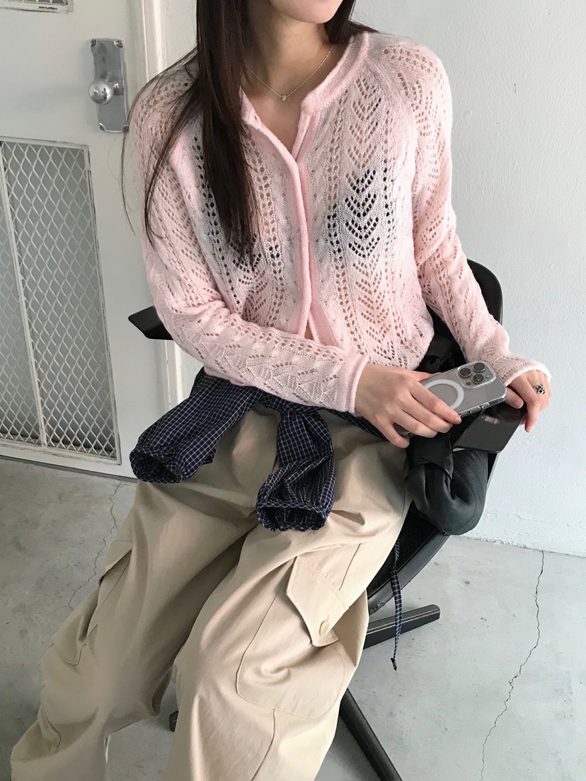 ESCHER東大門實拍女士新款休閑推薦26春夏針織衫馬海毛圍巾ESCHER針織衫