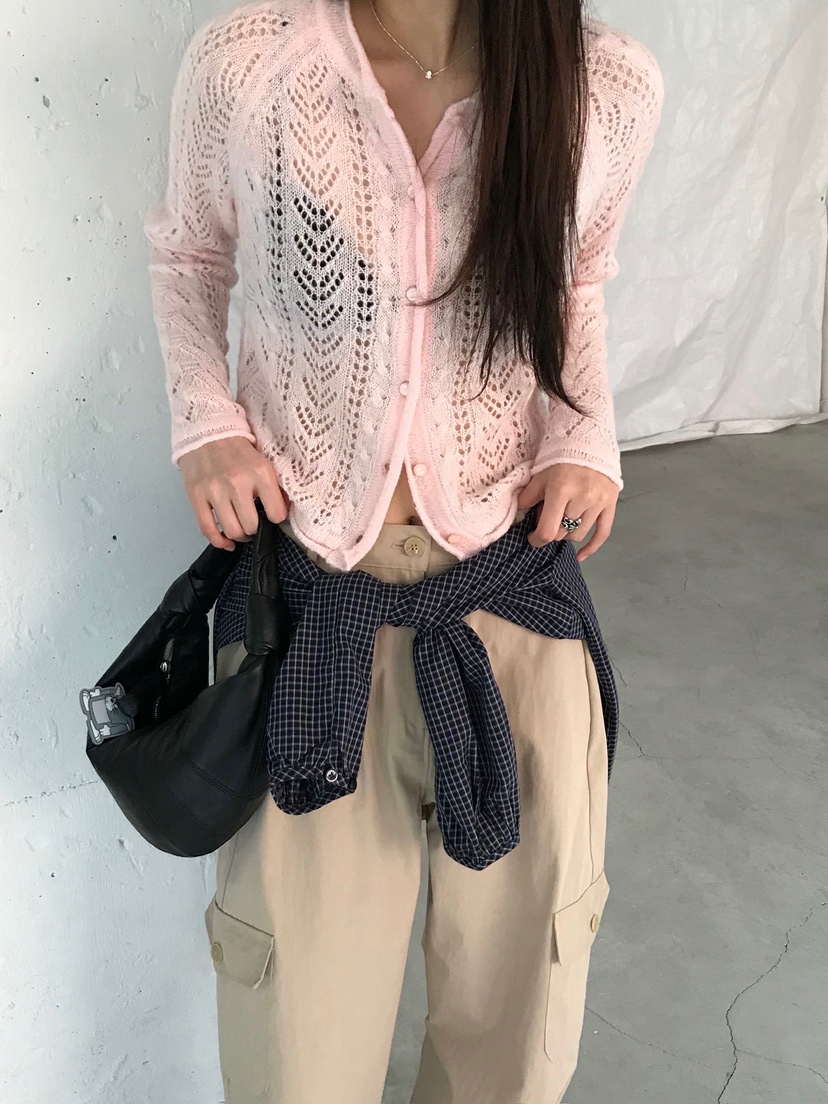 ESCHER東大門實拍女士新款休閑推薦26春夏針織衫馬海毛圍巾ESCHER針織衫