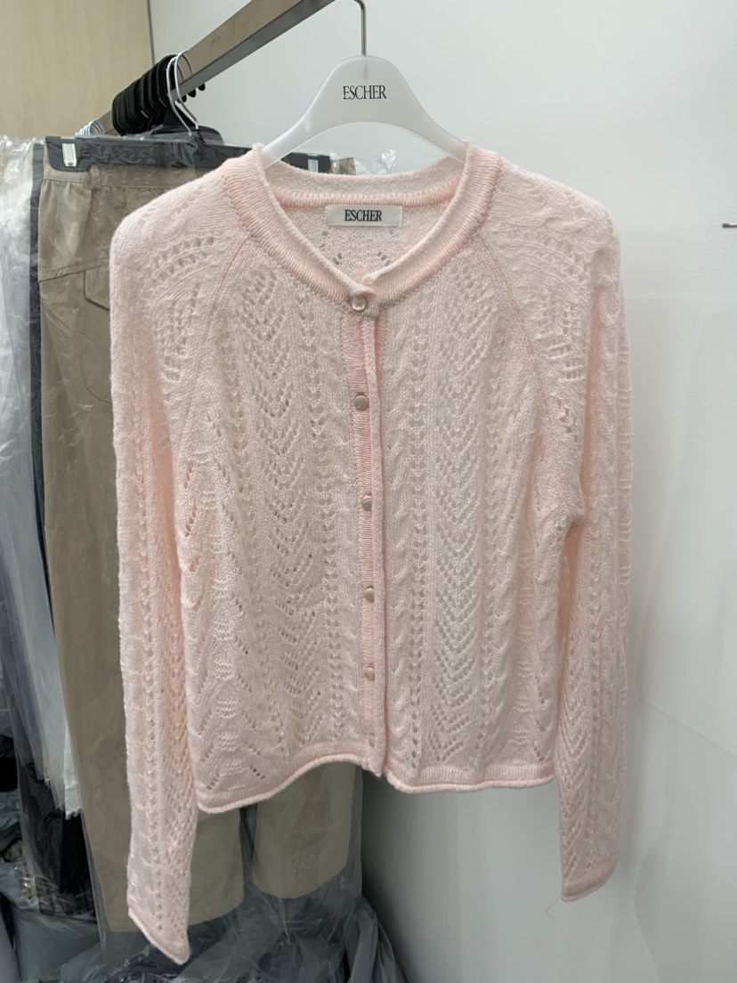 ESCHER東大門實拍女士新款休閑推薦26春夏針織衫馬海毛圍巾ESCHER針織衫圖色3