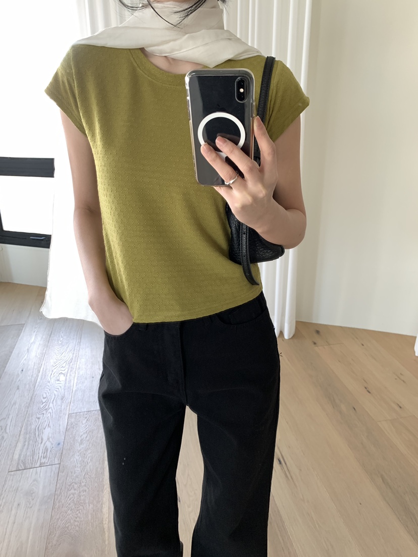 BLACK PIG東大門實拍女裝新款26春夏熱賣時尚職業人氣T恤VIVIAN_LEET恤