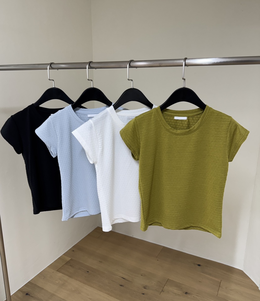 BLACK PIG東大門實拍女裝新款26春夏熱賣時尚職業人氣T恤VIVIAN_LEET恤圖色1左一色