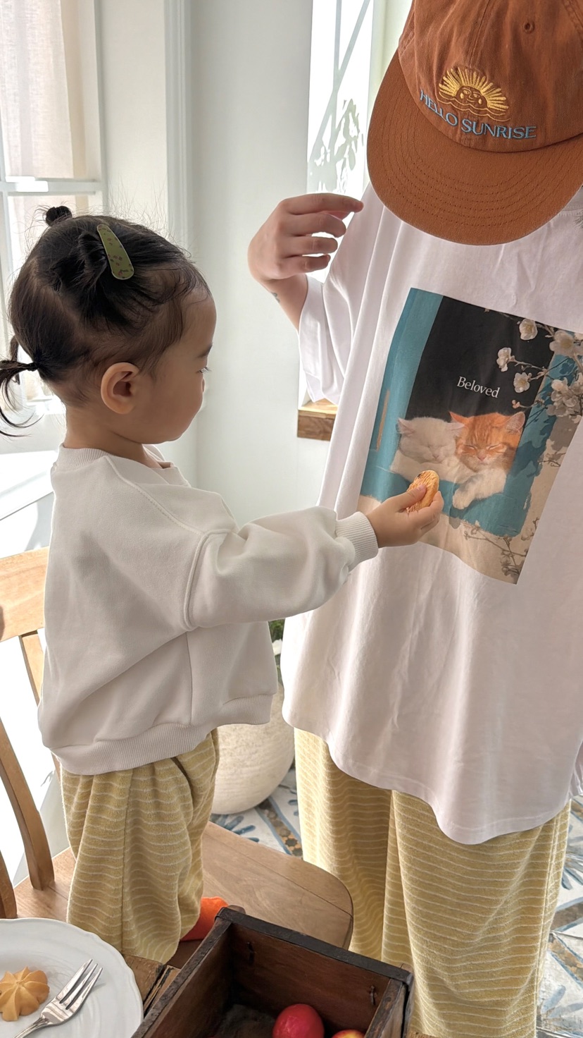 THE LINE-Q韓國直郵女裝新品熱賣推薦26春夏真品衛衣童裝THE LINE-Q衛衣