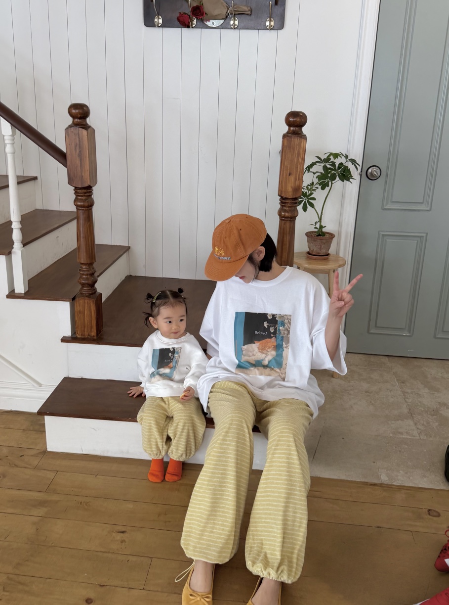 THE LINE-Q韓國直郵女裝新品熱賣推薦26春夏真品衛衣童裝THE LINE-Q衛衣