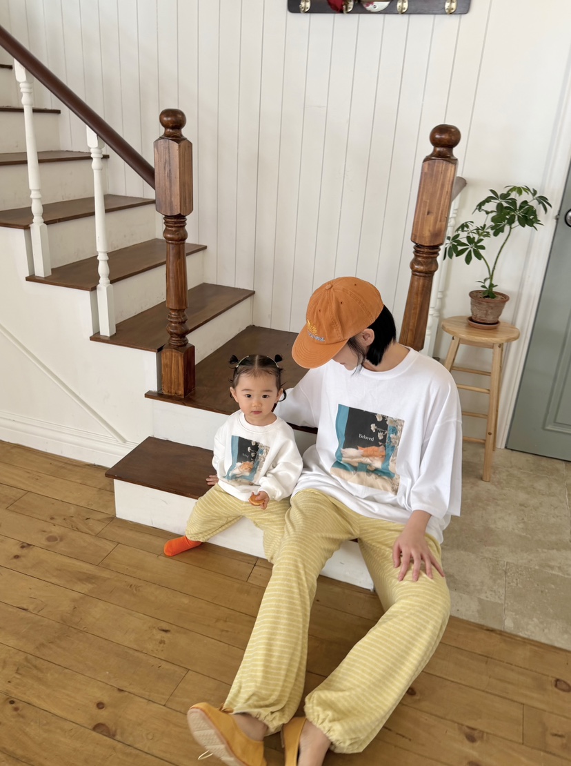 THE LINE-Q韓國直郵女裝新品熱賣推薦26春夏真品衛衣童裝THE LINE-Q衛衣