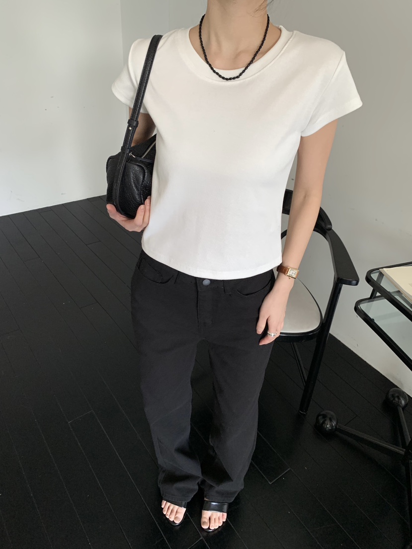 BLACK PIG韓國代購女裝新款真品職業26春夏人氣休閑推薦T恤VIVIAN_LEET恤