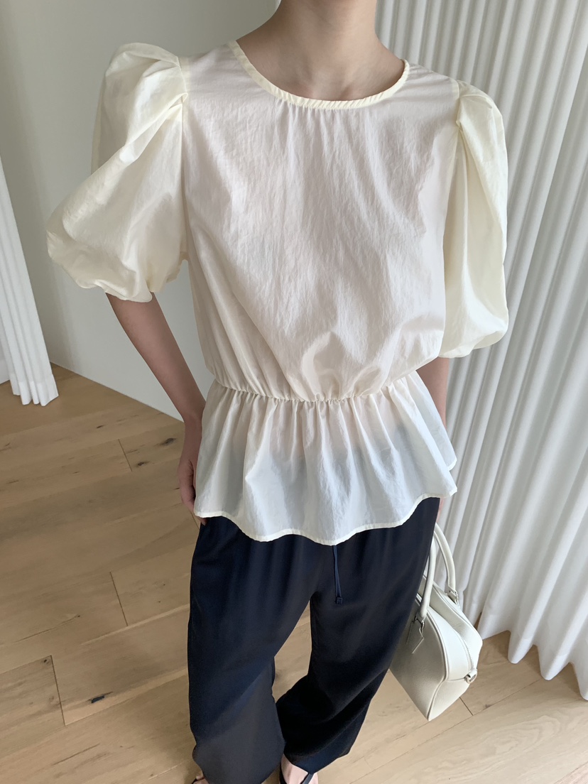 BLACK PIG東大門代購女士新品推薦人氣26春夏襯衫蕾絲衫VIVIAN_LEE襯衫/蕾絲衫圖色1