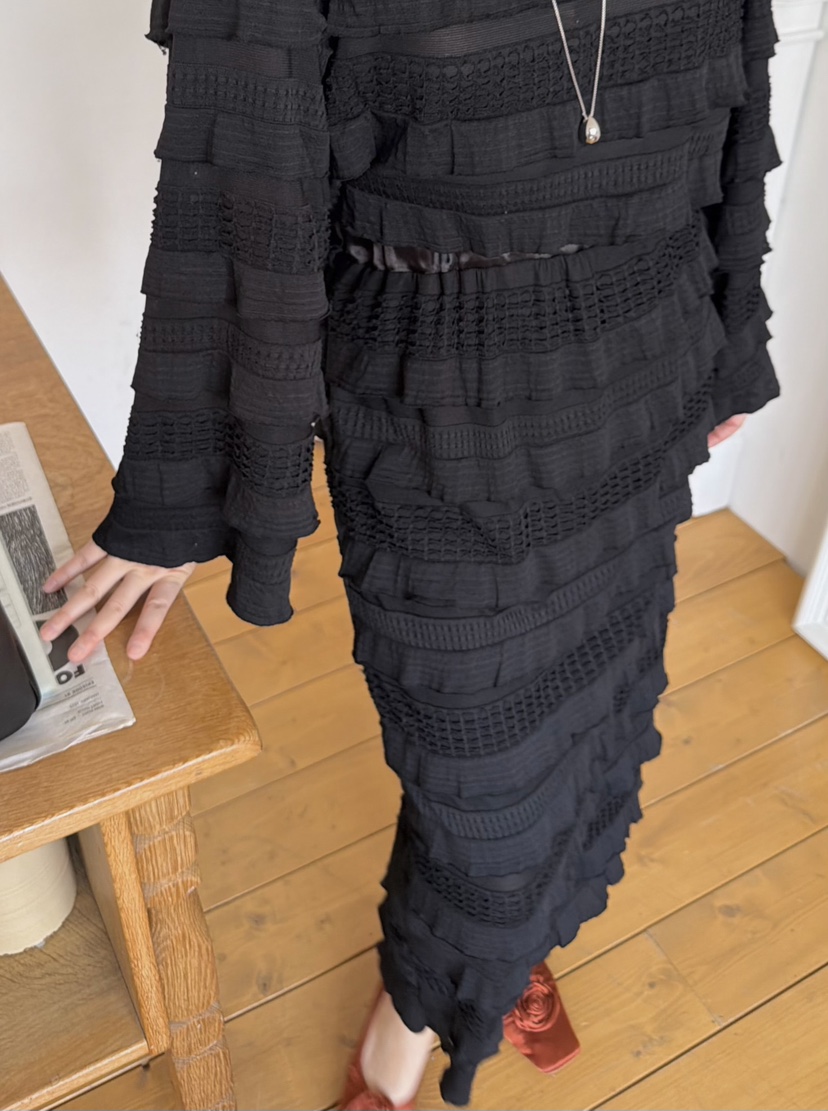 THE LINE-Q東大門實拍女士新款推薦時尚26春夏熱賣長裙THE LINE-Q長裙