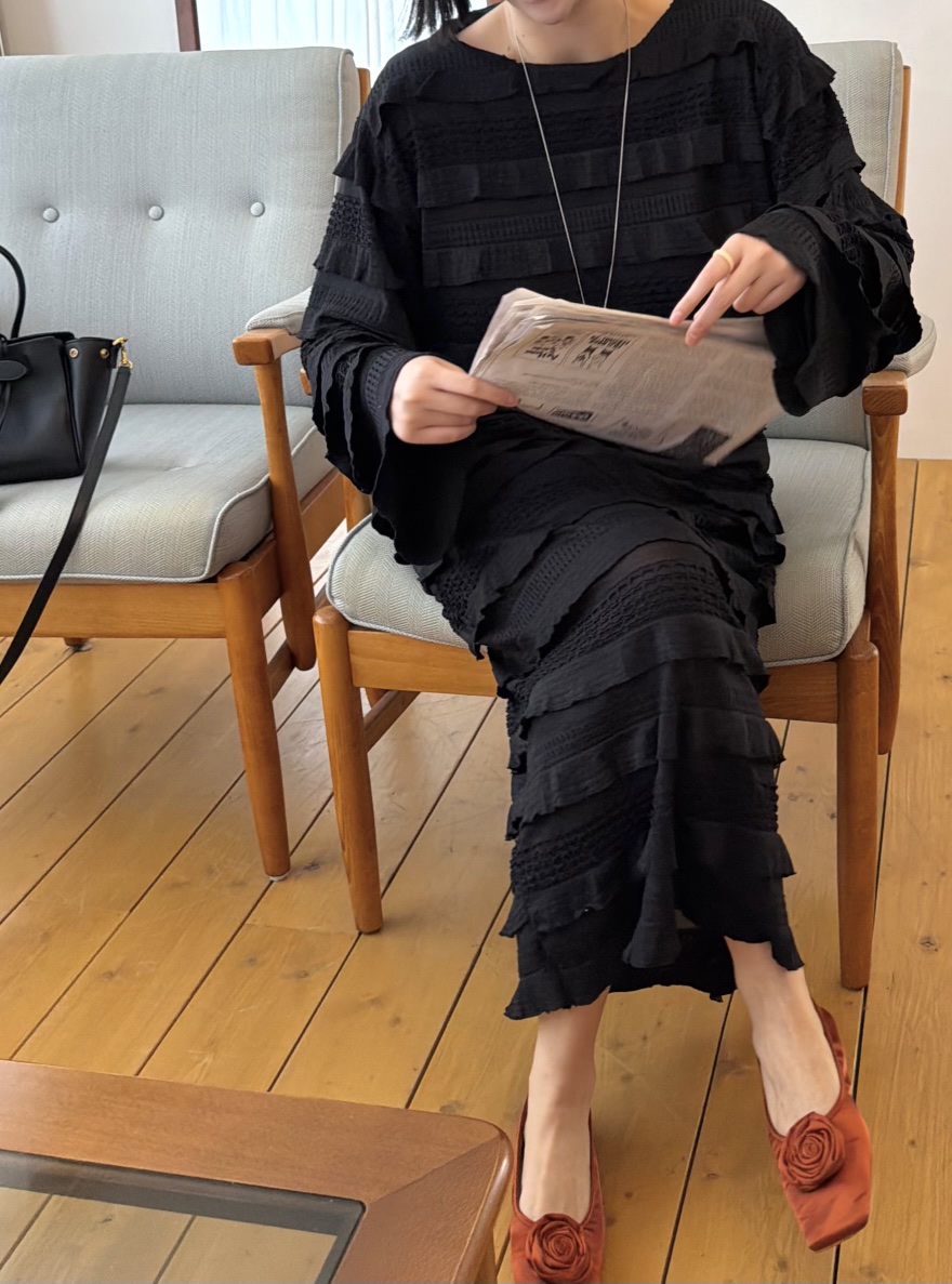 THE LINE-Q東大門實拍女士新款推薦時尚26春夏熱賣長裙THE LINE-Q長裙